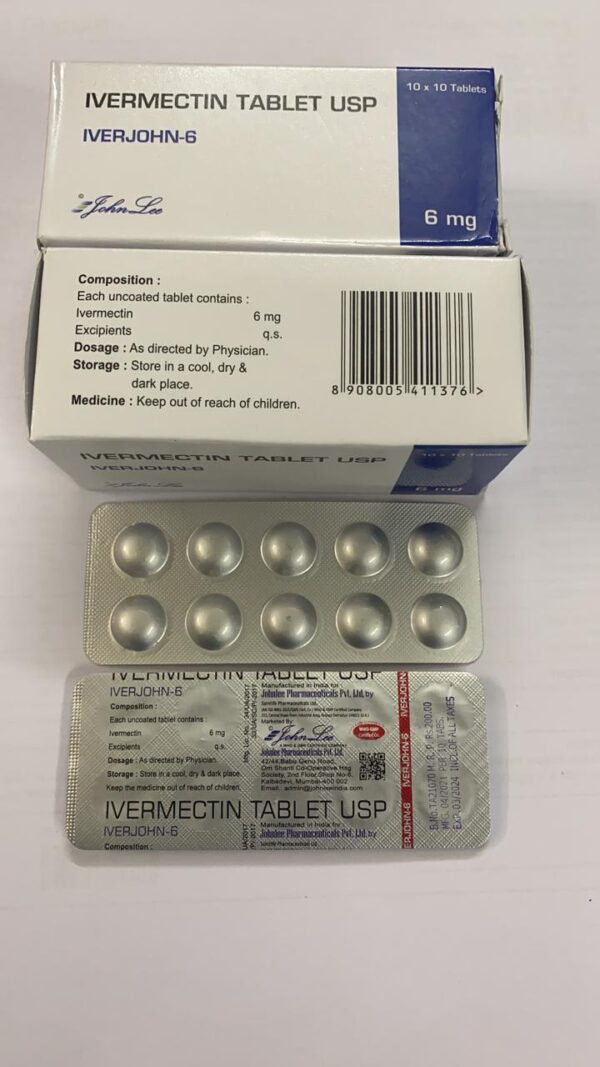 Iverjohn 6 mg Ivermectin 10 tablets