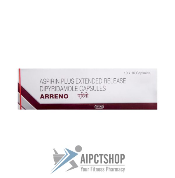 ARRENO (Aggrenox) (Acetylsalicylic acid / Dipyridamole) 25 / 200mg - 100 tablet