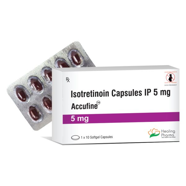 Isotretinoin 5mg (Accufine 5) - 10 Capsules