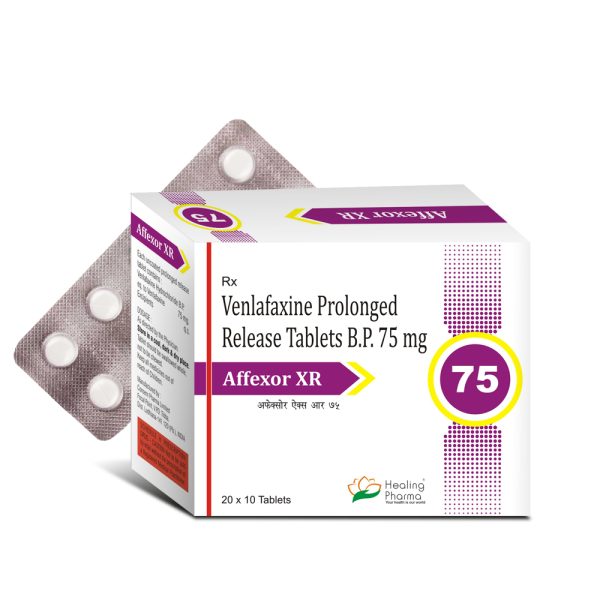 Venlafaxine 75 mg Tablet (Affexor XR 75) - 10 Tablets