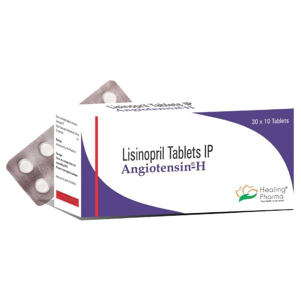 Lisinopril 5mg + Hydrochlorothiazide 12.5mg (Angiotensin H) – 10 Tablets