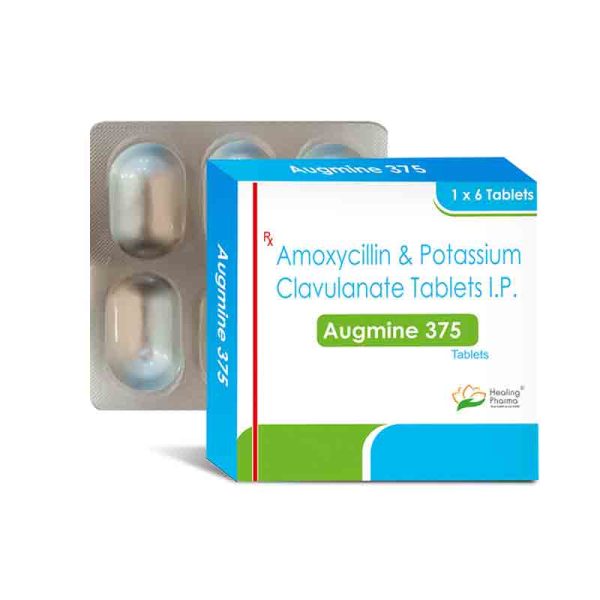 Amoxicillin + Clavulanate (Augmine 375) 200/ 125 mg - 6 Tablet