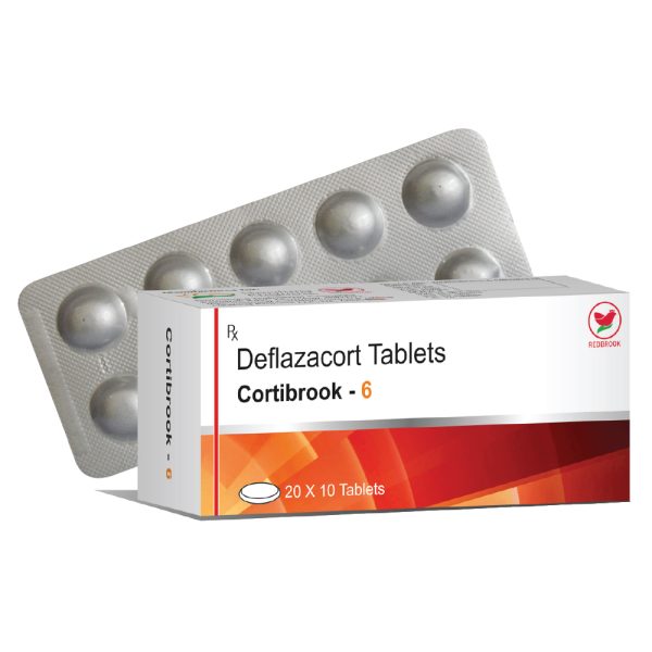 Deflazacort 6mg (Cortibrook 6) – 10 Tablets