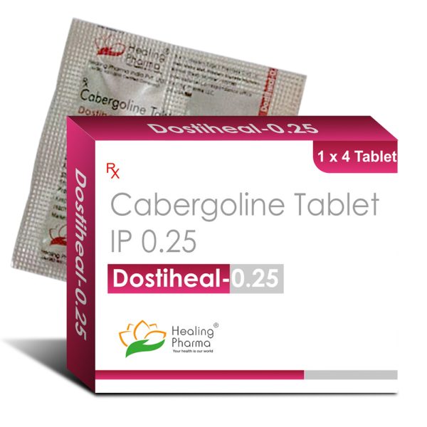 Cabergoline 0.25 (Dostiheal 0.25) - 4 Tablets