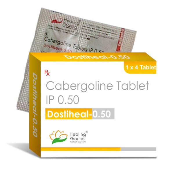 Cabergoline 0.50 (Dostiheal 0.50) - 4 Tablets