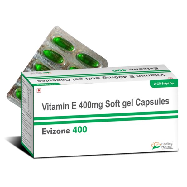 Vitamin E 400mg + Vitamin C 500mg (Evizone C Forte) - 10 Tablets