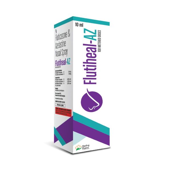 Fluticasone Furoate 50mcg + Azelastine Hcl 140mcg nasal spray (Flutiheal AZ NF Nasal Spray) - 70 MDI