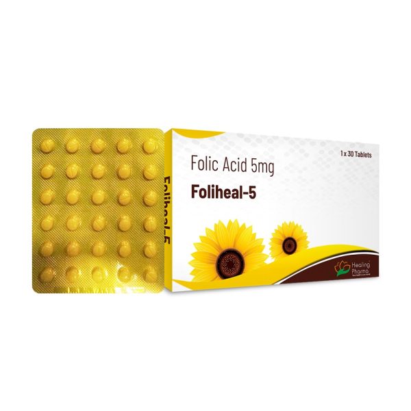 Folic Acid 5mg (Foliheal Tab) - 30 Tablets