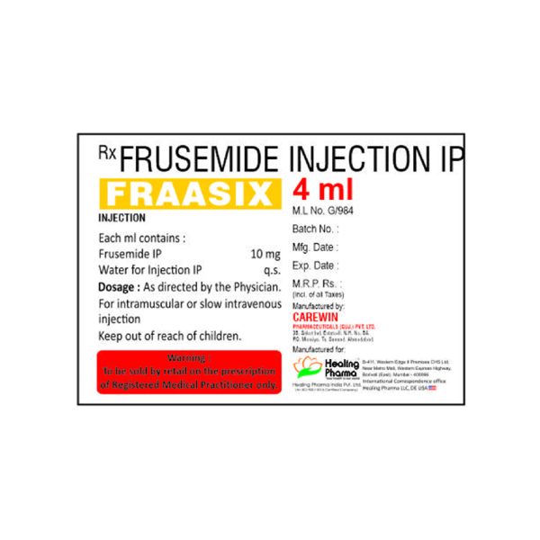 Furosemide 40mg (Frasix 40) - 10 Tablets