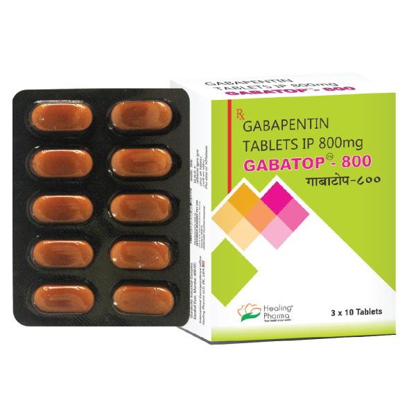 Gabapentin 800mg (Gabatop 800) - 10 Tablets