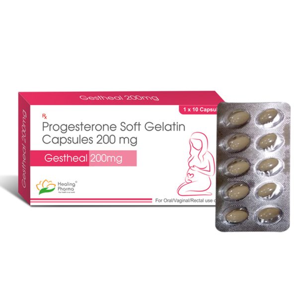 Progesterone 200mg Softgel (Gestheal 200) - 10 Tablets