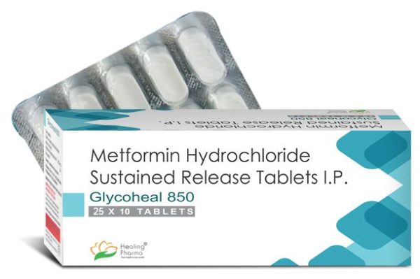 Metformin 850mg (Glycoheal 850) - 10 Tablets