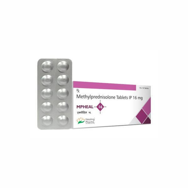 Methylprednisolone 16mg (Mpheal 16) - 10 Tablets