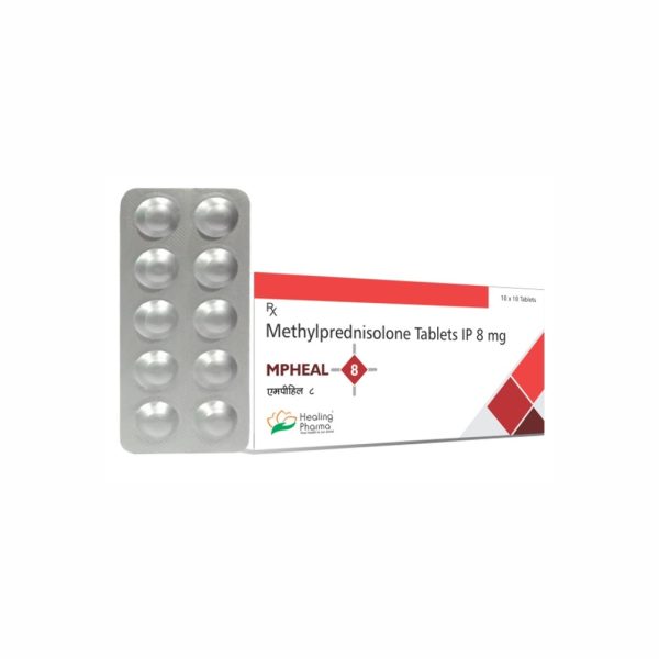 Methylprednisolone 8mg (Mpheal 8) - 10 Tablets