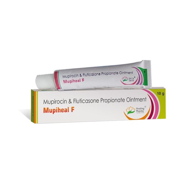 Mupirocin 2% + Fluticasone 0.05% (Mupiheal F Cream) - 10 gm