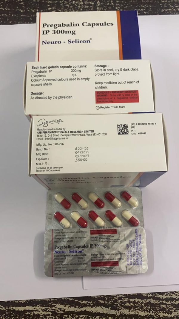 Neuro - Seliron Pregabalin 300 mg 10 tablets