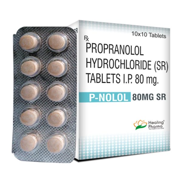 Propranolol 80mg (P-Nolol 80) - 10 Tablets