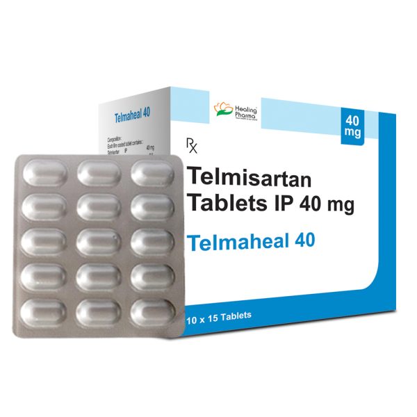 Telmisartan 40 mg Tablet (Telmaheal 40) - 15  Tablets