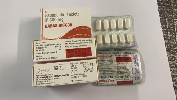 Gabasign 600 mg  Gabapentin 10 pill