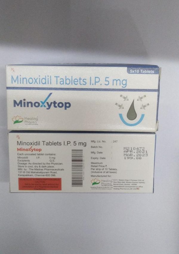 Minoxytop Minoxidil Tablets 5 mg 10 tablets